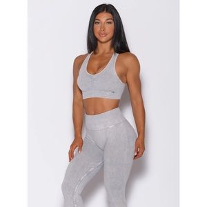 Bombshell Sportswear Mineral Seamless Gray Sports Bra
